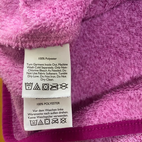 Eddie Bauer Women’s Snap Fleece Pullover Sweater Size S – Pink/Purple - Picture 9 of 14